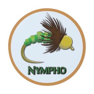 Fly Fishing Sticker - Nympho