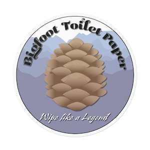 Bigfoot Toiletpapier Sticker