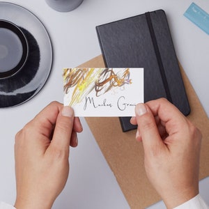 tarjeta de agradecimiento, diseño moderno, estilo minimalista, descarga digital, tarjeta de agradecimiento para imprimir en casa, 2 idiomas image 2