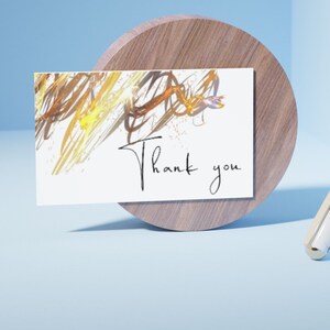 tarjeta de agradecimiento, diseño moderno, estilo minimalista, descarga digital, tarjeta de agradecimiento para imprimir en casa, 2 idiomas image 3