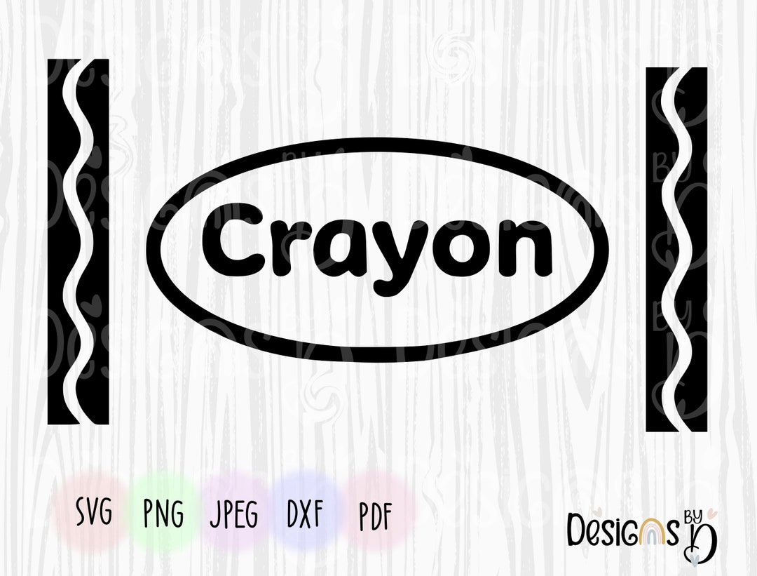Crayon Svg, Crayon Wrapper Svg, Crayon Cut File, Digital Download