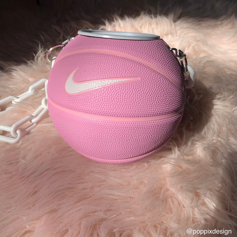 Hanging Basketball Planter in Nike Pink Etsy