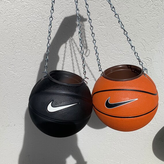 Hanging Basketball Planter MINI Nike Basketball Etsy