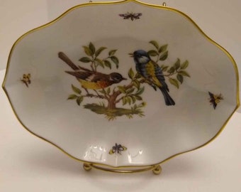 Vintage Kaiser W. Germany Tiergarten Designs signed K Nossek Birds Dish Bowl Trinket Ring