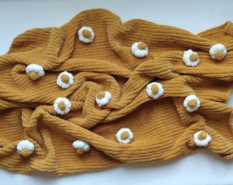 Handmade baby blanket - newborn knitted blanket - mom to be gift - chenille knitted blanket - handmade baby shower - pregnancy reveal gift