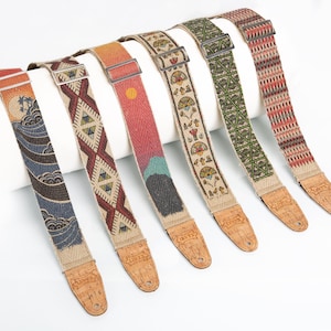 Vegan Friendly Organic Hemp Guitar Strap - Levy's 2" Wide Guitar/Bass/Acoustic Strap with Pick Holder - Perfect Gift for Musicians
