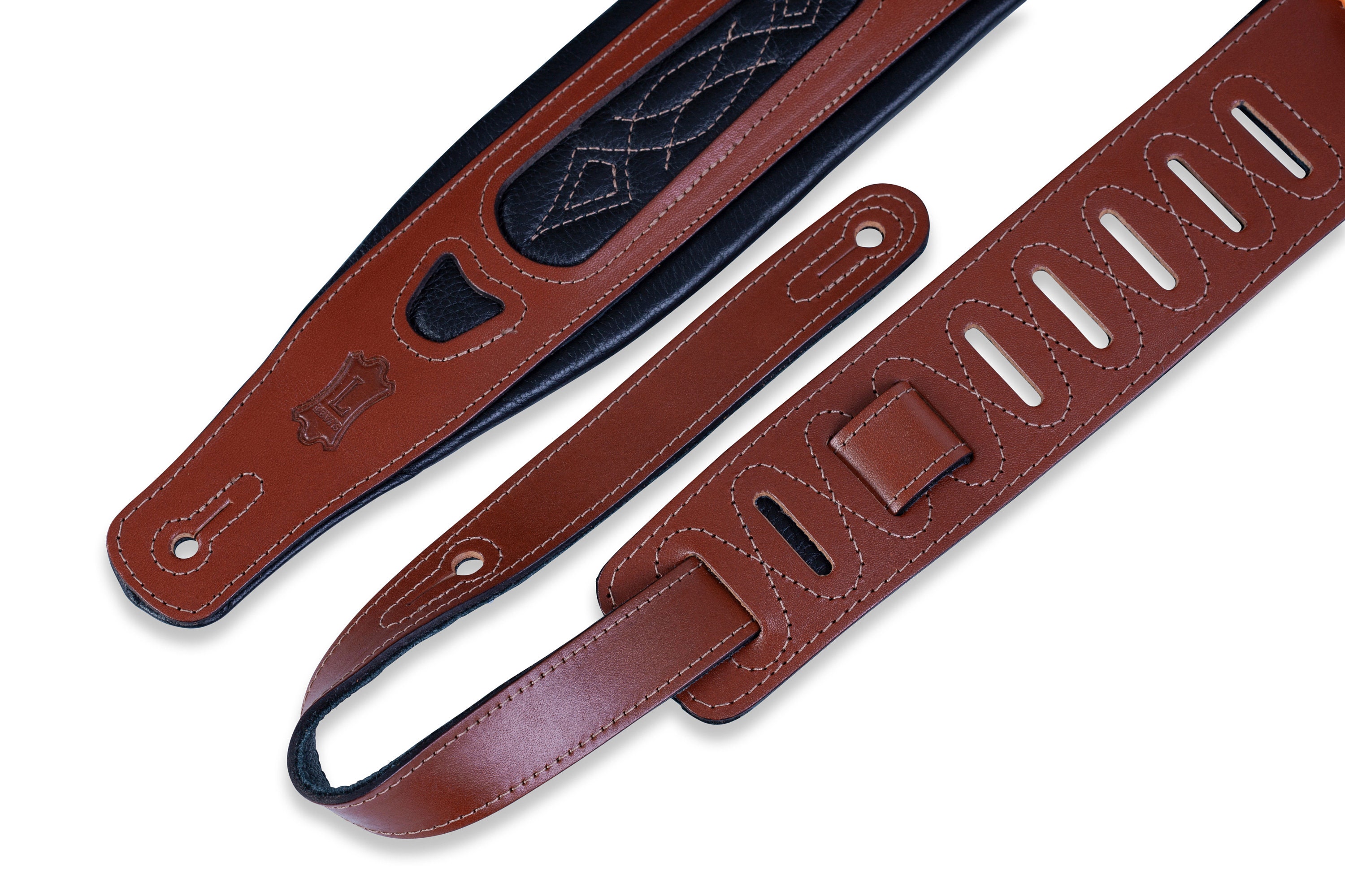 3 Leather Guitar Strap With Foam Padding and Garment Etsy UK