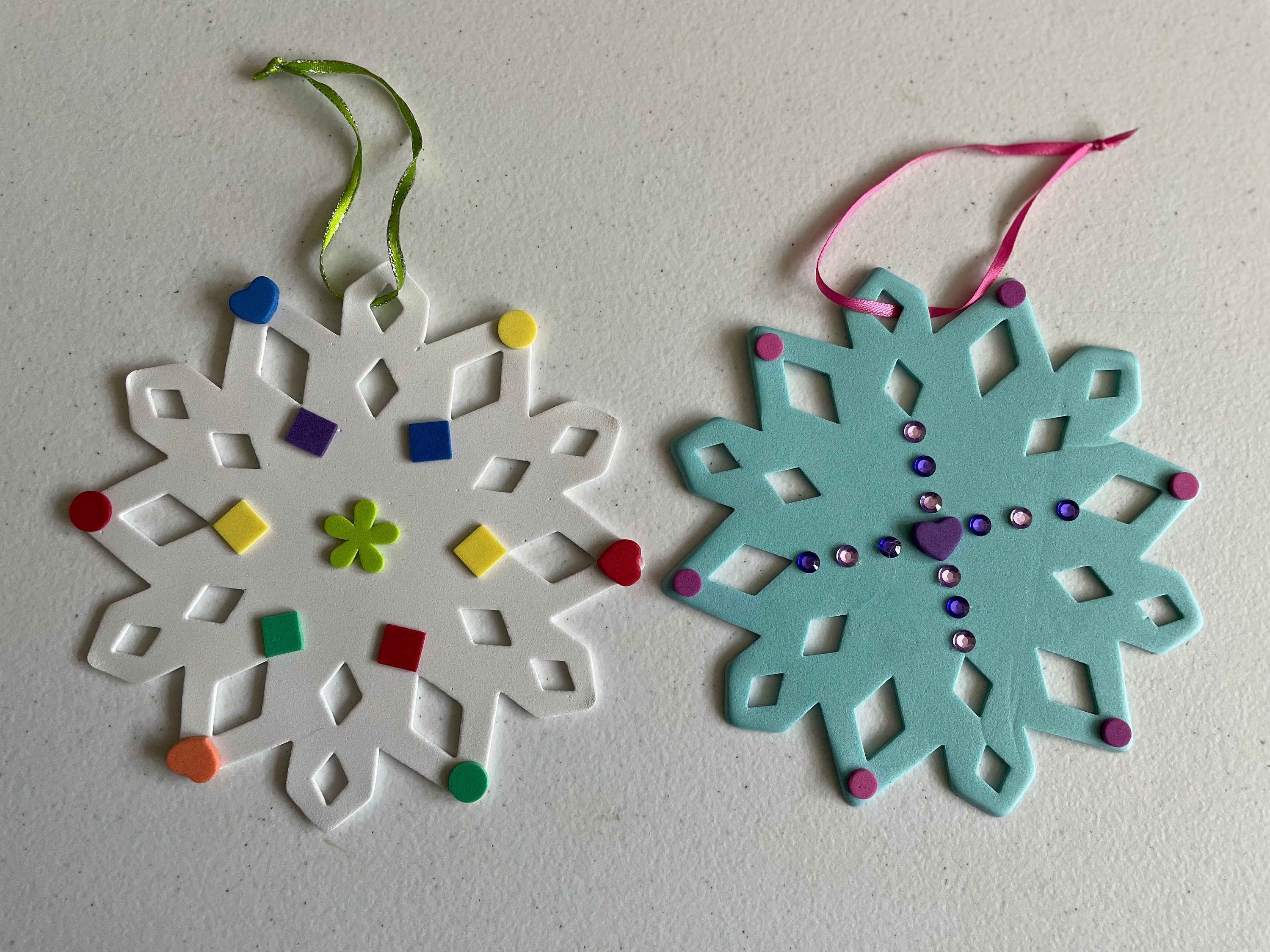 Whote Styrofoam Snowflake, Christmas Decorations, Winter Décor