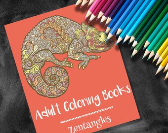 Download Zentangle Coloring Book Etsy