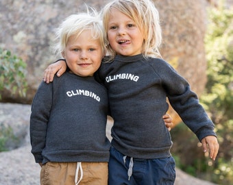 Climbing Sweater for Kids, Climbing Kids, Rock Climber Toddler, Gifts for Rock Climbing, Youth Climbing