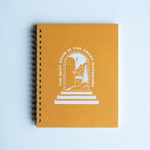 Nature Lover Gift, Gifts for Outdoors, Outdoors Notebook, Outdoors Journal, Blank Adventure Journal, Travel Journal, Trail Journal,