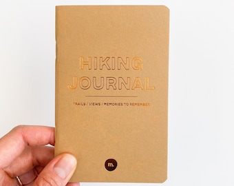 Hiking Journal, Hiking Logbook, Trail Journal, Hiking Notebook, Trail Notebook, Expedition Notebook, Hiking Gifts, Gifts for Hikers