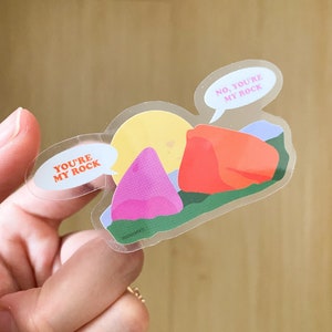 You&#39;re My Rock Sticker, Peabody Boulders, Climbing Sticker, Bouldering Sticker, Mountain Sticker, Rock Sticker, Climbing Puns, Climbing Gift