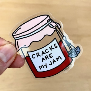 Cracks Are My Jam, Rock Climbing Sticker, Climbing Sticker, Stickers for Climbers, Climbing Stickers, Trad Climbing