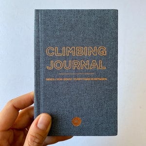 Climbing Log, Rock Climbing Journal, Rock Climbing Gift, Climbing Journal, Climbing Hardcover Journal, Rock Climb Gifts, Rock Climbing