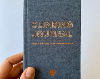 Climbing Log, Rock Climbing Journal, Rock Climbing Gift, Climbing Journal, Climbing Hardcover Journal, Rock Climb Gifts, Rock Climbing