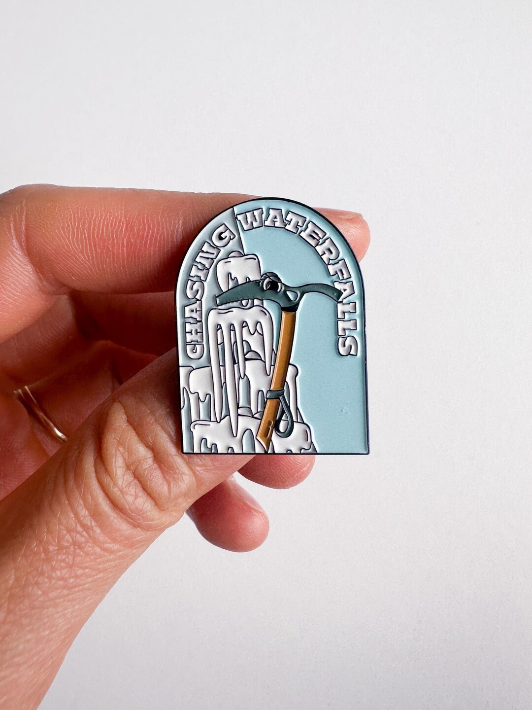 Ice Climbing Pin, Mountaineer Gifts, Gifts for Rock Climbers, Mountain