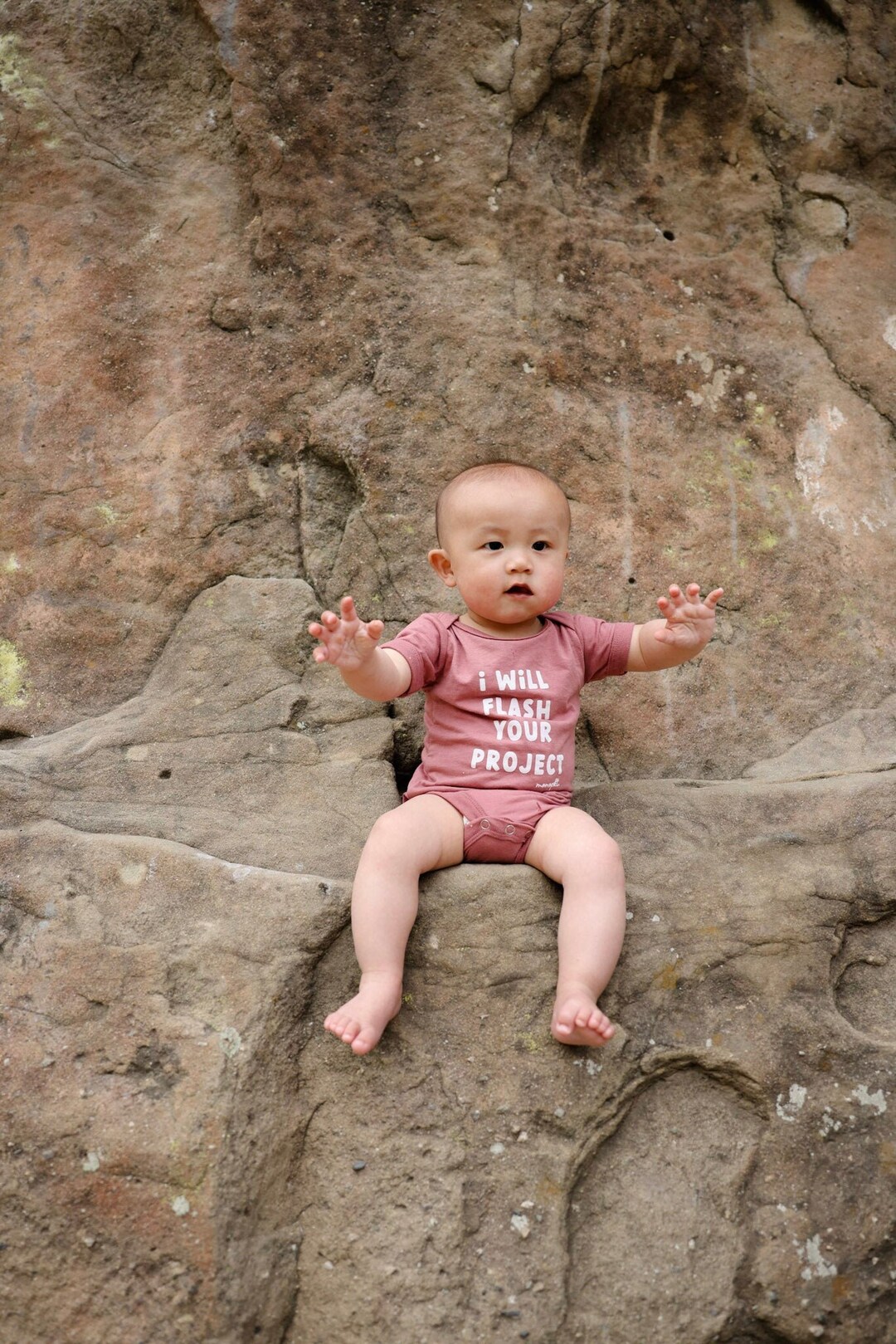 Climbing Baby Onesie, Flash Your Project, Rock Climbing Onesies, Baby