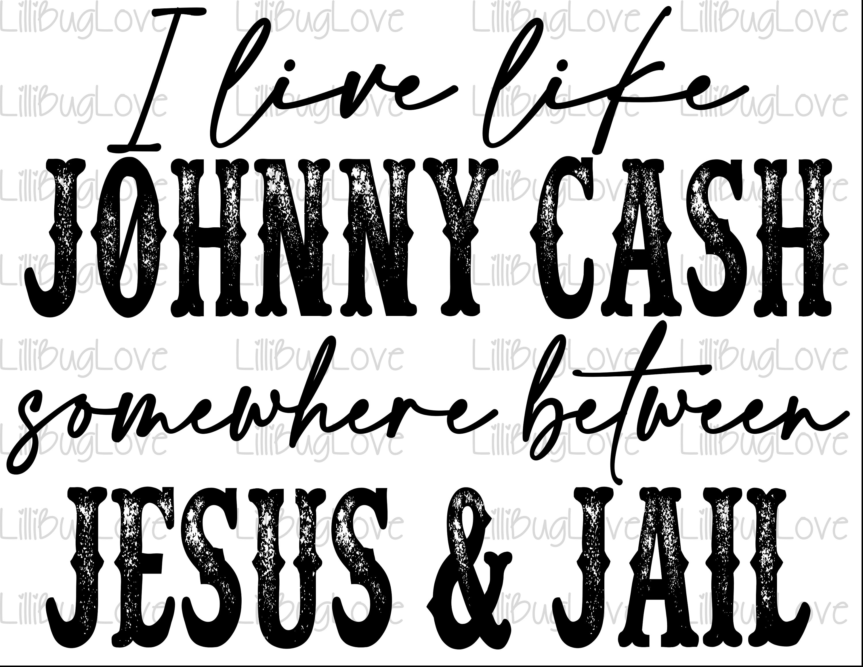 Young Johnny Cash Stencil
