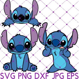 Stitch SVG bundle, DXF, PNG jpg, Digital File Only, Lilo and stitch, starbucks cup decal, alien. experiment 626, stitch, cricut, silhouette