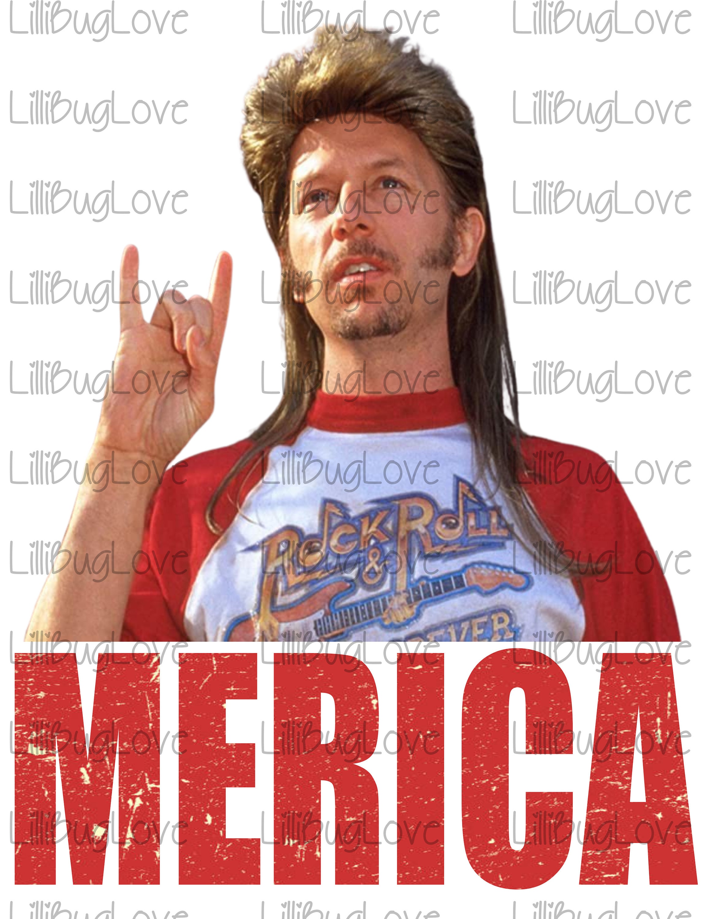 Joe Dirt Merica Sublimation PNG Image, Fourth of July, July 4th, Red,…