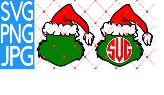 Download Christmas Green Grinch Monogram Svg Png Jpg Tshirt Etsy