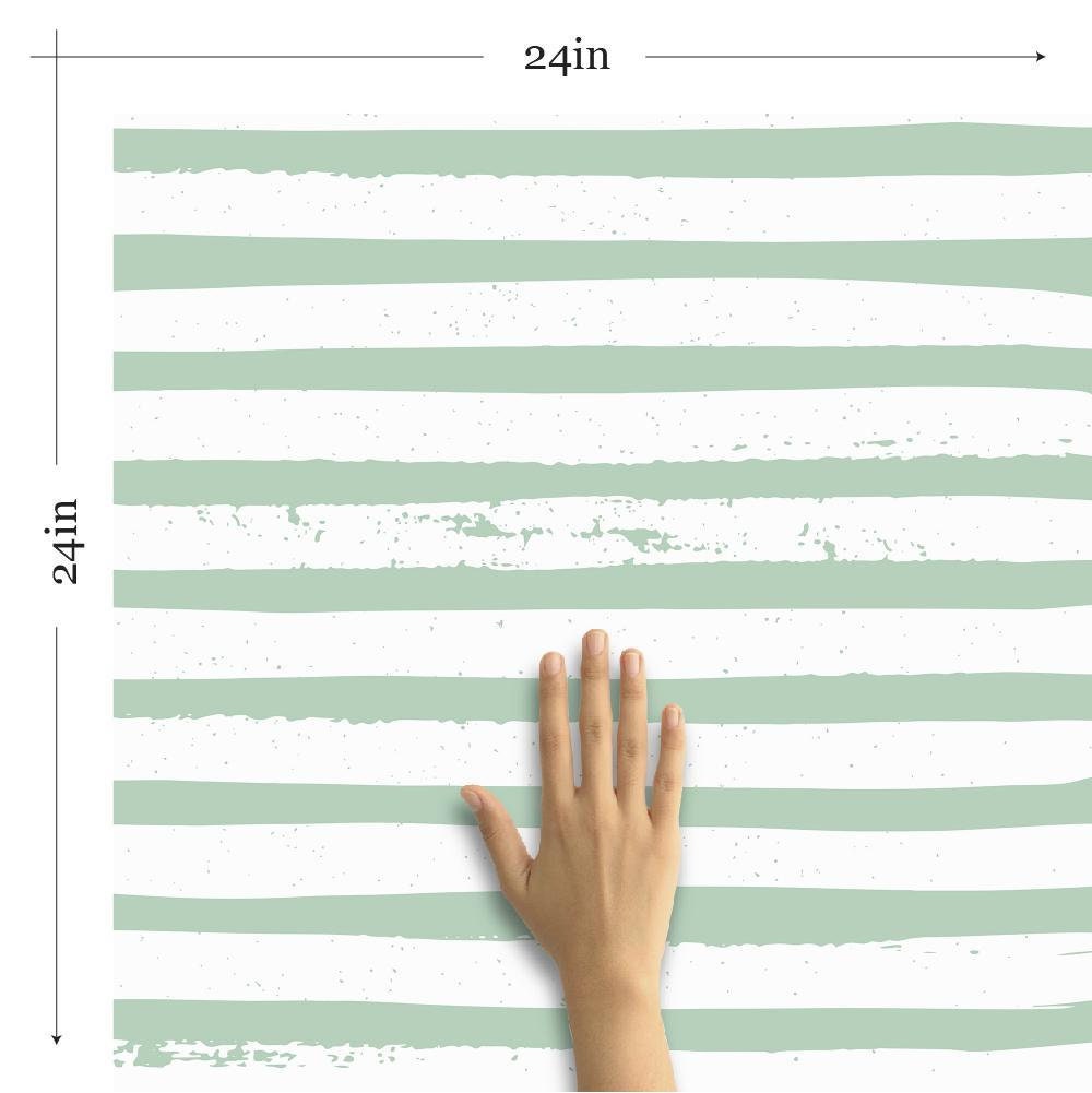 Blue Striped Fabric Removable Wallpaper 2414 Etsy