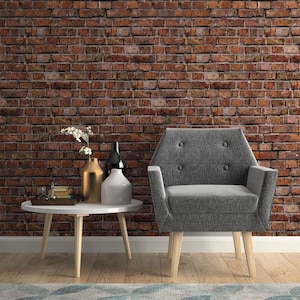 Red Brick Texture Peel and Stick Removable Wallpaper 8331 - Etsy