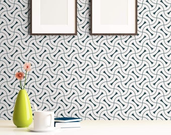 Charcoal Geometric Basic Peel and Stick Removable Wallpaper 0814