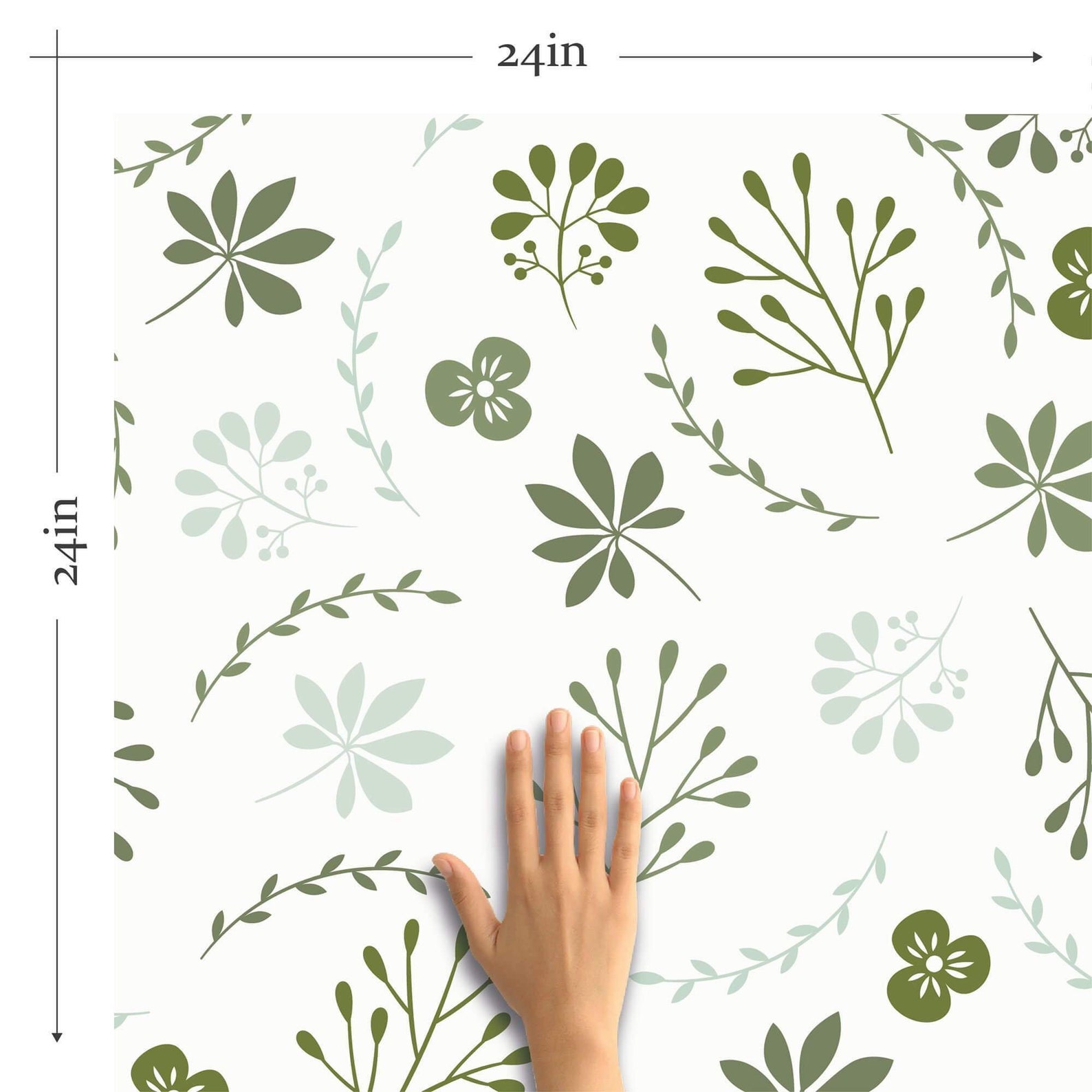 Green Botanical Floral Peel and Stick Removable Wallpaper 4920 - Etsy