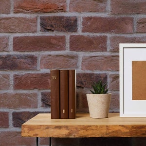 Red Brick Peel and Stick Removable Wallpaper 0656