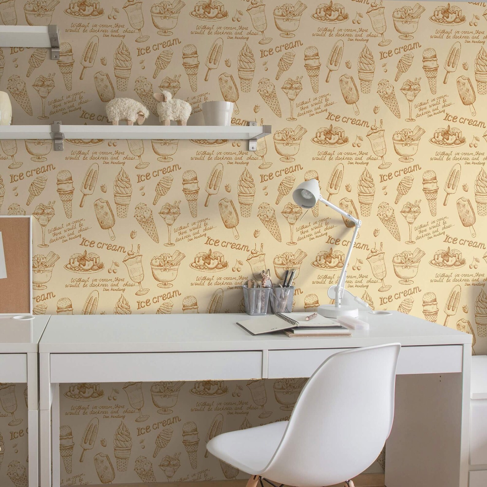 Brown Food Themed Peel and Stick Removable Wallpaper 1299 | Etsy