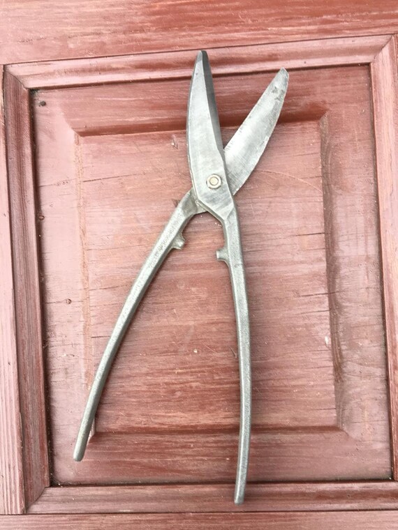 Antique Large Shears Vintage Shears Metal Scissors Old Etsy