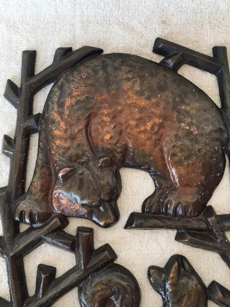 Metalwork Panel Folk Art Metal Wall Art Art Panel Etsy