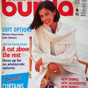 Burda 09 1996, jacket and coat patterns