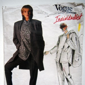 Vogue 1664, jacka, kjol och byxor, av Issey Miyake, storlek 8, DELVIS SKUREN