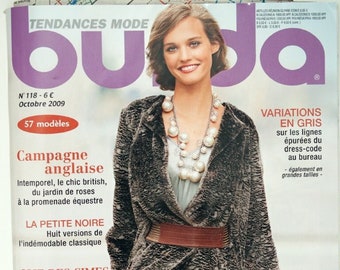 Magazyn Burda 10/2009 (październik) z wykrojem, w języku francuskim