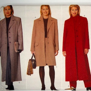 Butterick 5274, classic A-line coat; skirt and pants