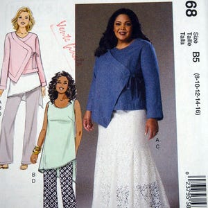 McCall’s 7368, jaqueta envelope com fechamento por amarração