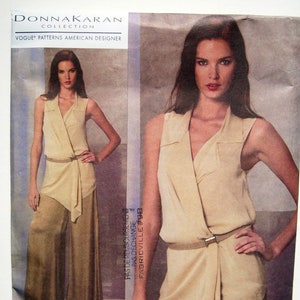 Vogue 1168, designer tunic for sheer fabrics, by Donna Karan