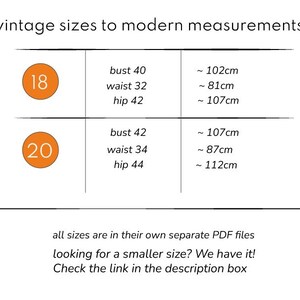 Jas met imitatiebont of gewatteerde voering, capuchon, prinsessennaden en opgestikte zakken. Reproductie-pdf van een vintage patroon, PLUS SIZE (18-20) afbeelding 3