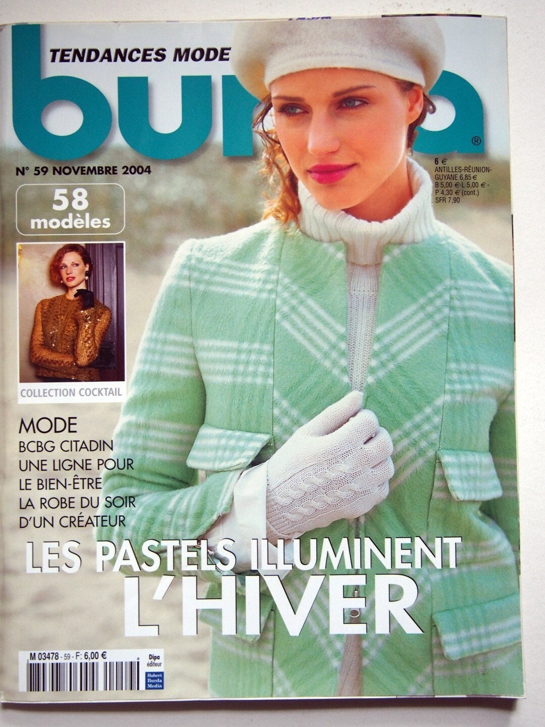 Magazine Burda Mode – Numéro De Novembre 1991 – Modèles Intemporels (duffle-coat, Etc.) – Occasion
