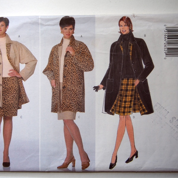 Butterick 5267 - straight coat with raglan sleeves, petite sizing