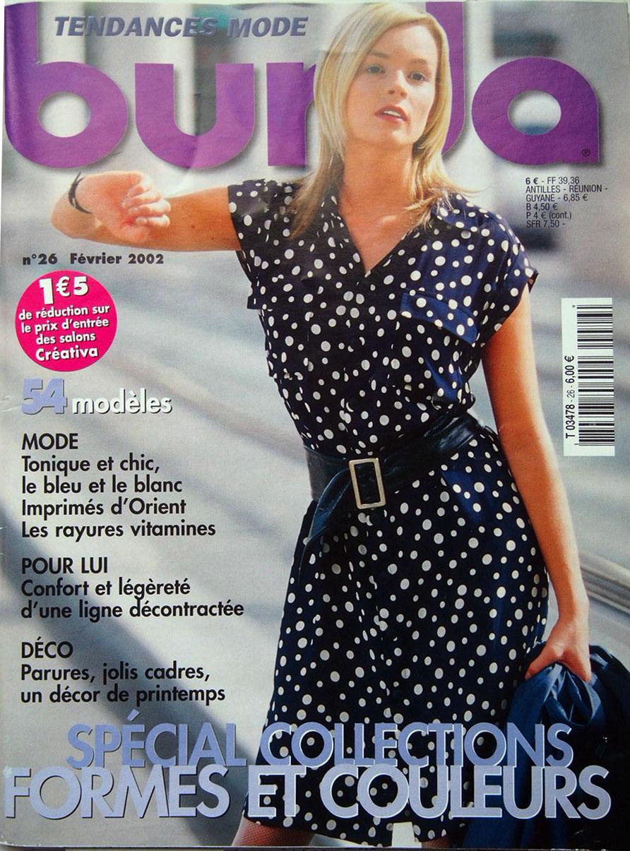 Magazine Burda Chic Intemporel – Février 2004 N°50 – Noir Et Blanc, Occasion