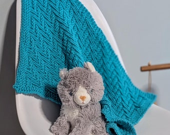 Ziggy Zag Pet Blanket Knitting Pattern