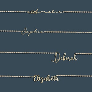 Custom Handwriting Necklace, Personalized Name Necklace, Customized Your Name Jewelry, Signature Necklace, Personalized Necklace