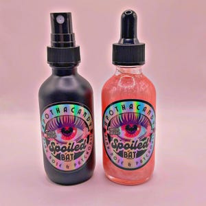 Spoiled Bat Scented Body Mist & Body Oil | Full Moon Infused | Aura Mist | Pillow Mist | Hair Mist | Bath Drops | Massage Oil | Unisex