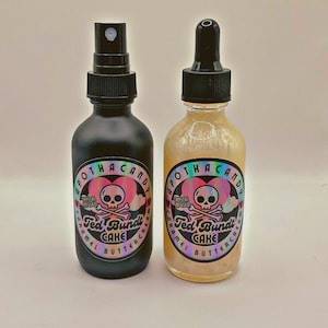 Ted Bundt Cake Scented Body Mist & Body Oil | Full Moon Infused | Aura Mist | Pillow Mist | Hair Mist | Bath Drops | Massage Oil | Unisex