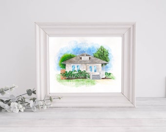 Custom House Portrait from Photo - Drawing of House - Digital Painting from Image - Housewarming Gift - New Home Gift - Custom gift