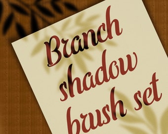 Branch shadow  brush set (for PROCREATE) 18 brushes